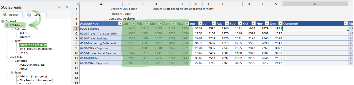 Dynamically set columns to Read-Only example 