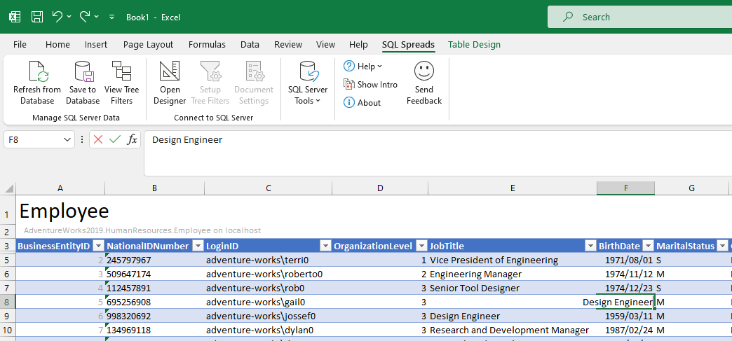 Incorrect Data Type Entry