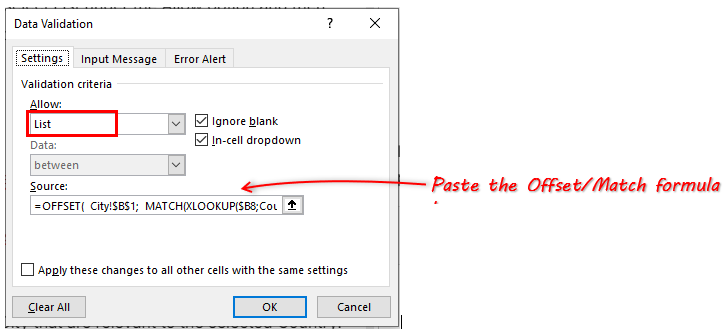 Dependent Drop Downs