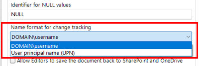 SQL Spreads 7.8.2 Name format for change tracking feature in document settings