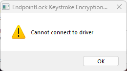 Cannot connect to driver