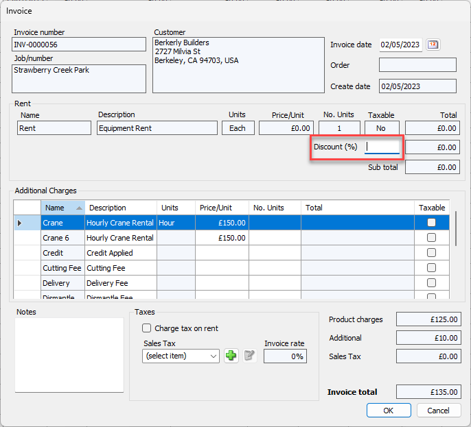 Editing an Invoice