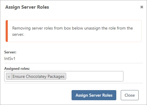 Assign Server Roles