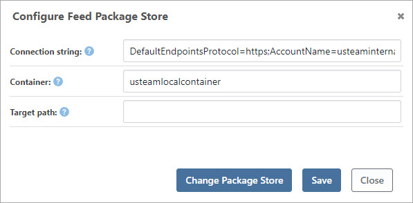 Configure Feed Package Store in ProGet