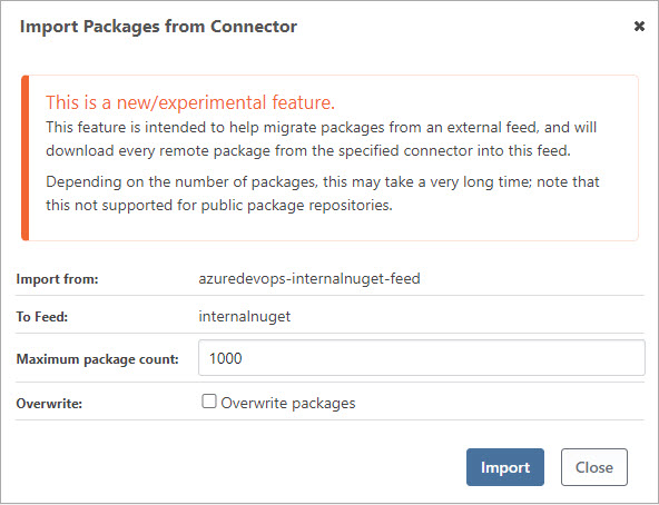 Import Package Details