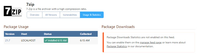 Package Usage