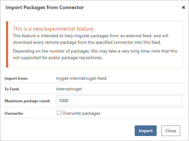 Import Package Details