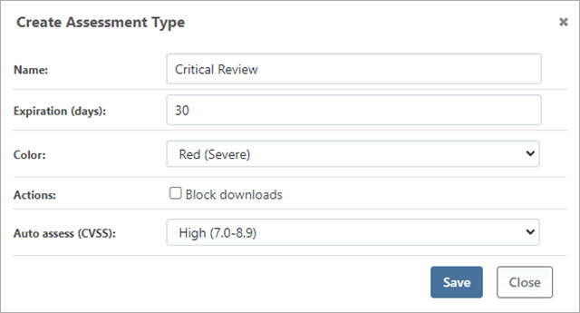 Critical Review Custom Assessment Type