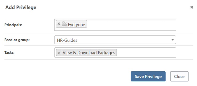 Add Privilege to HR Guides Directory