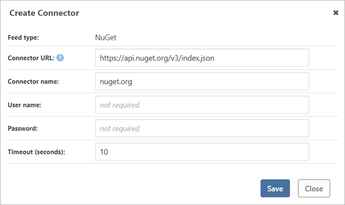 Create a Connector to NuGet