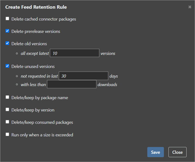 Create Feed Retention Rules in  Your Disaster Recovery Feed