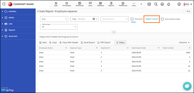 How To Create A Grid Reports