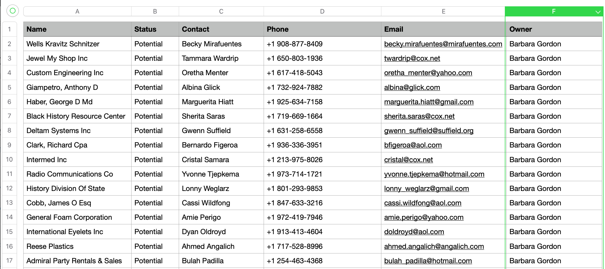 lead assignment sort order