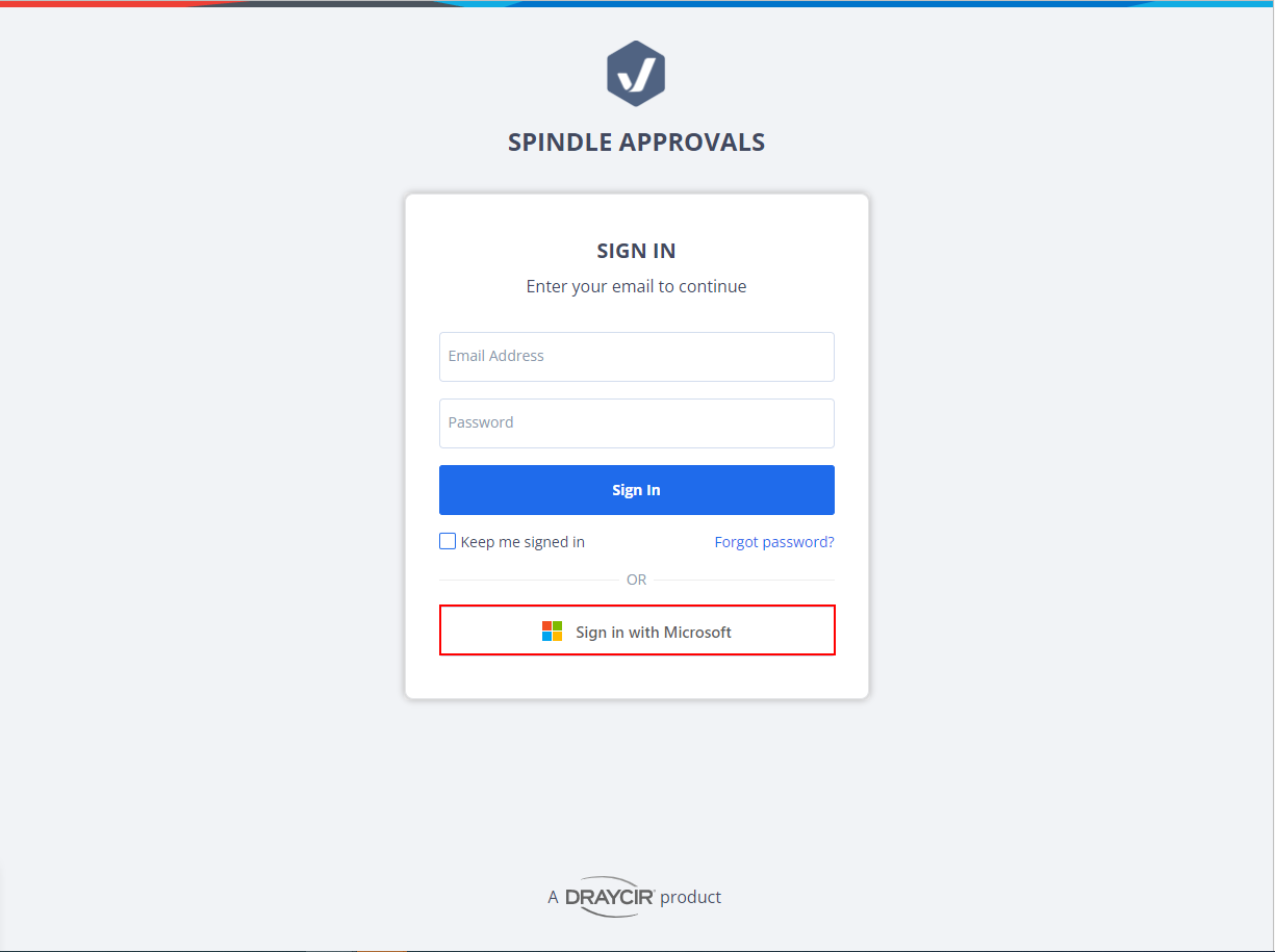 Spindle Approvals Sign In - Microsoft Account