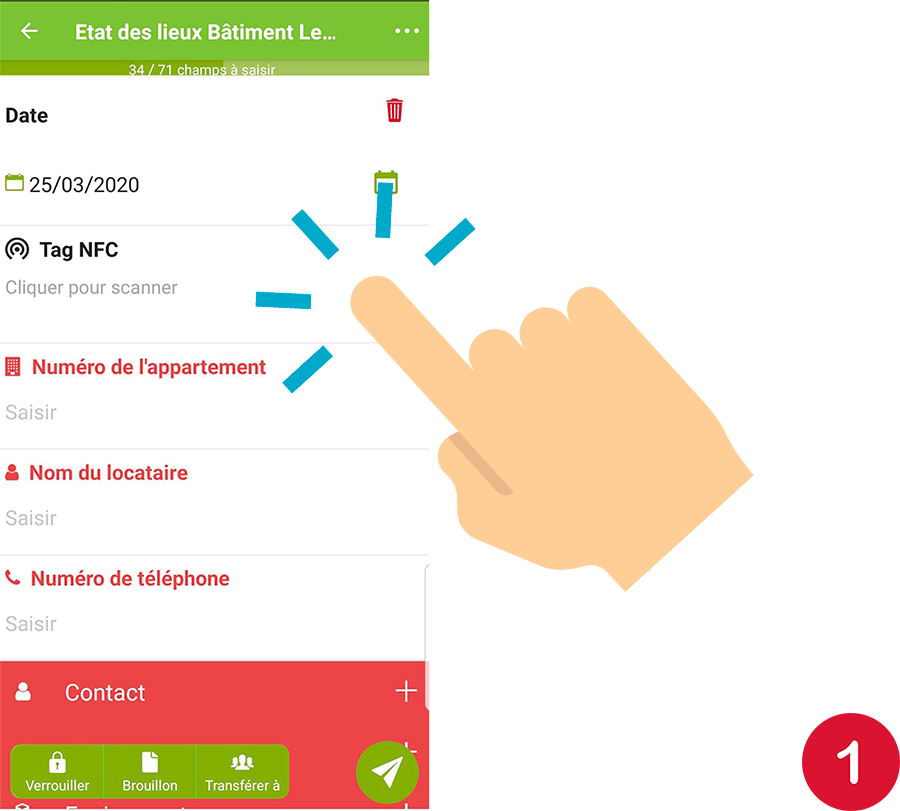 la fonction ItemRefNum du champ Calcul nous permet de venir chercher une information dans une colonne présente dans le tag NFC