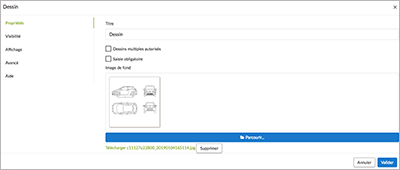 importer votre image de fond