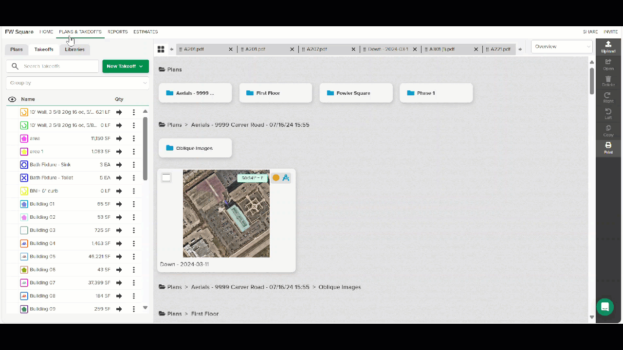 GIF showing how to Edit Assembly Options on Takeoff