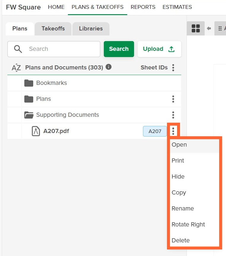 Plans and Docs Supporting Docs File Menu marked(1)