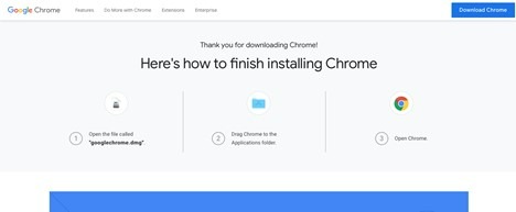 Chrome Mac install screenshot