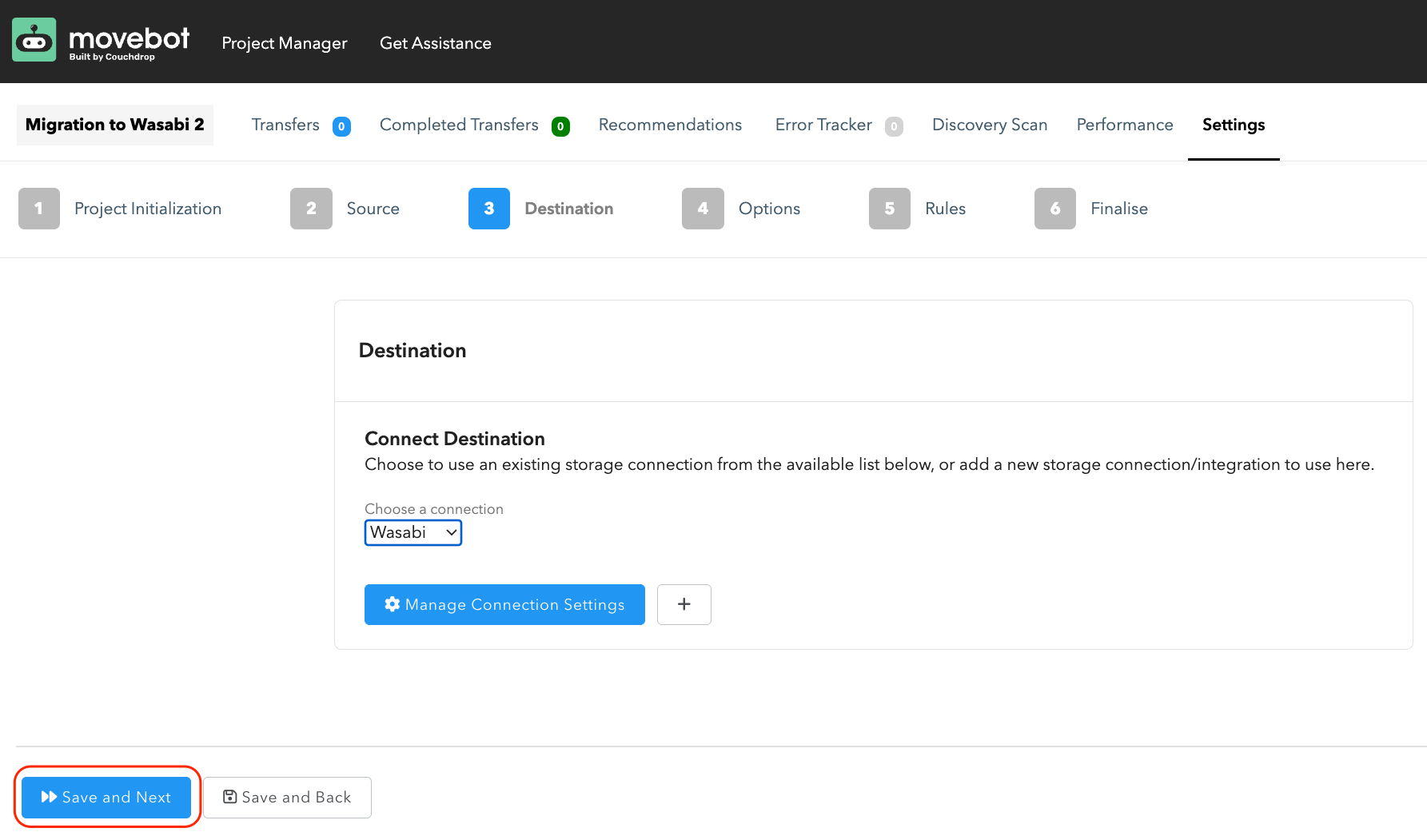 Using Movebot to Migrate Data From Windows File Server to Wasabi