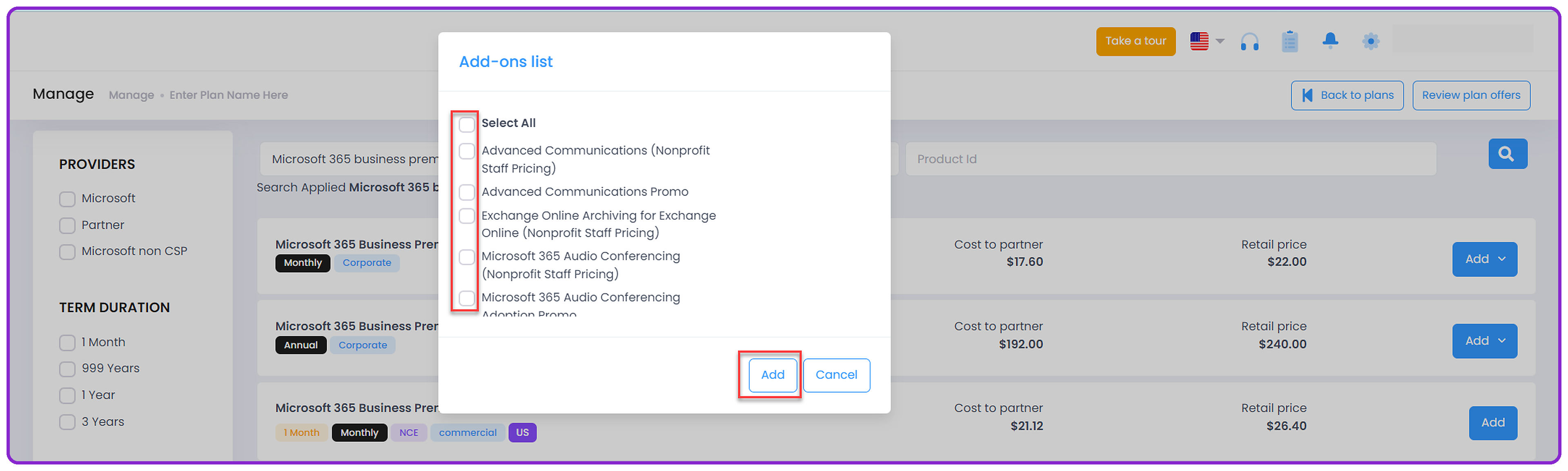 Create Plan