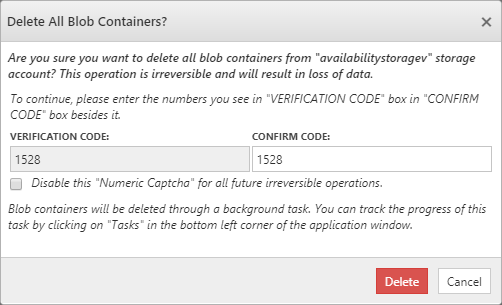 Delete All Containers