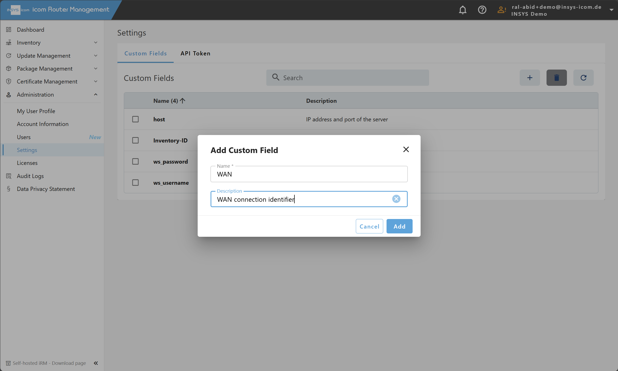 Using Custom Fields
