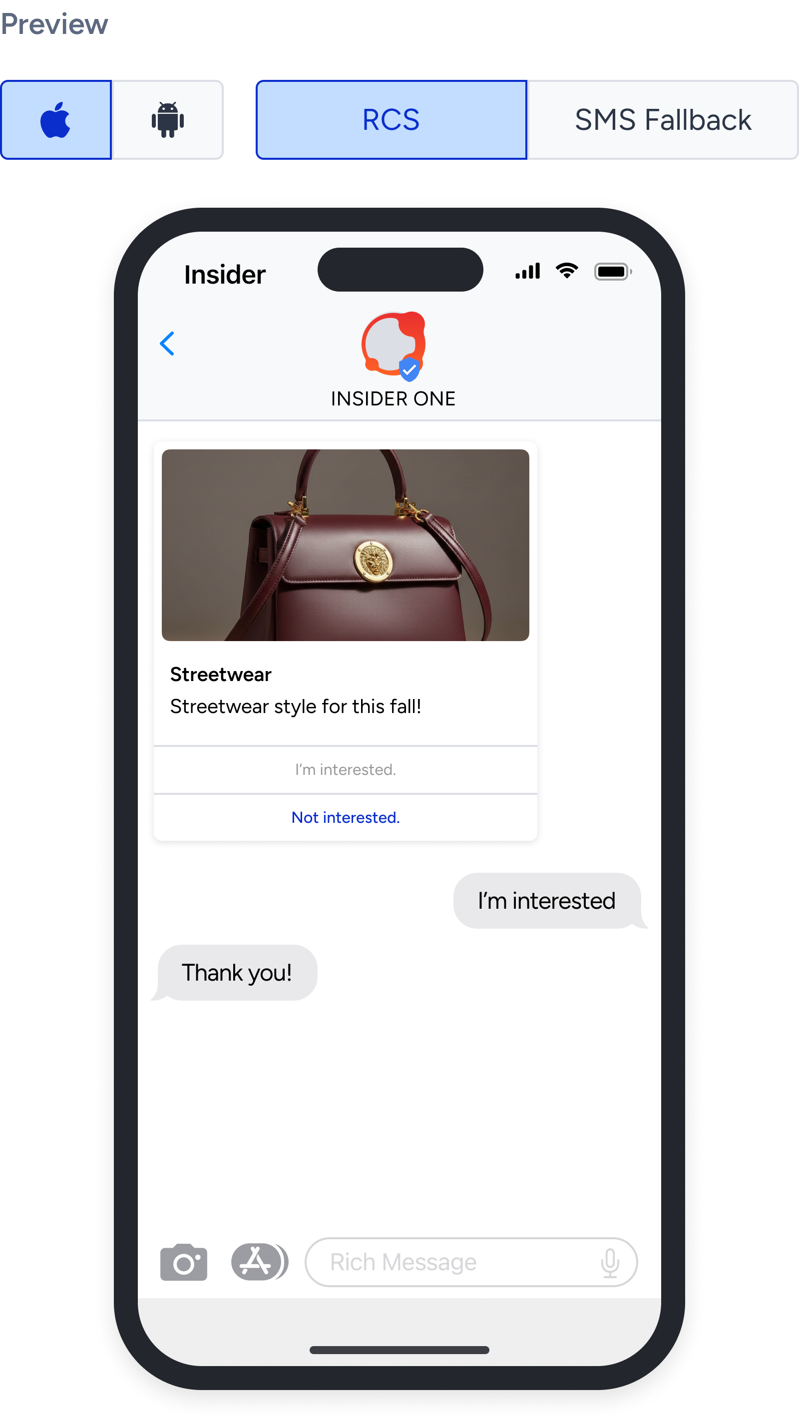 Create Rcs Mod Create an RCS Campaign