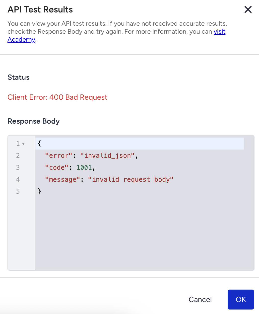 Upstart Api Call Test API for On API Call Starter