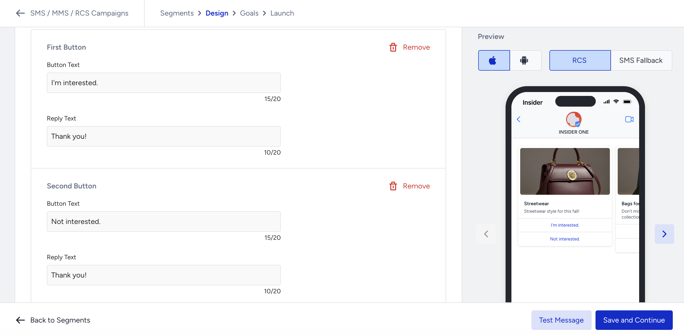 Create an RCS Campaign