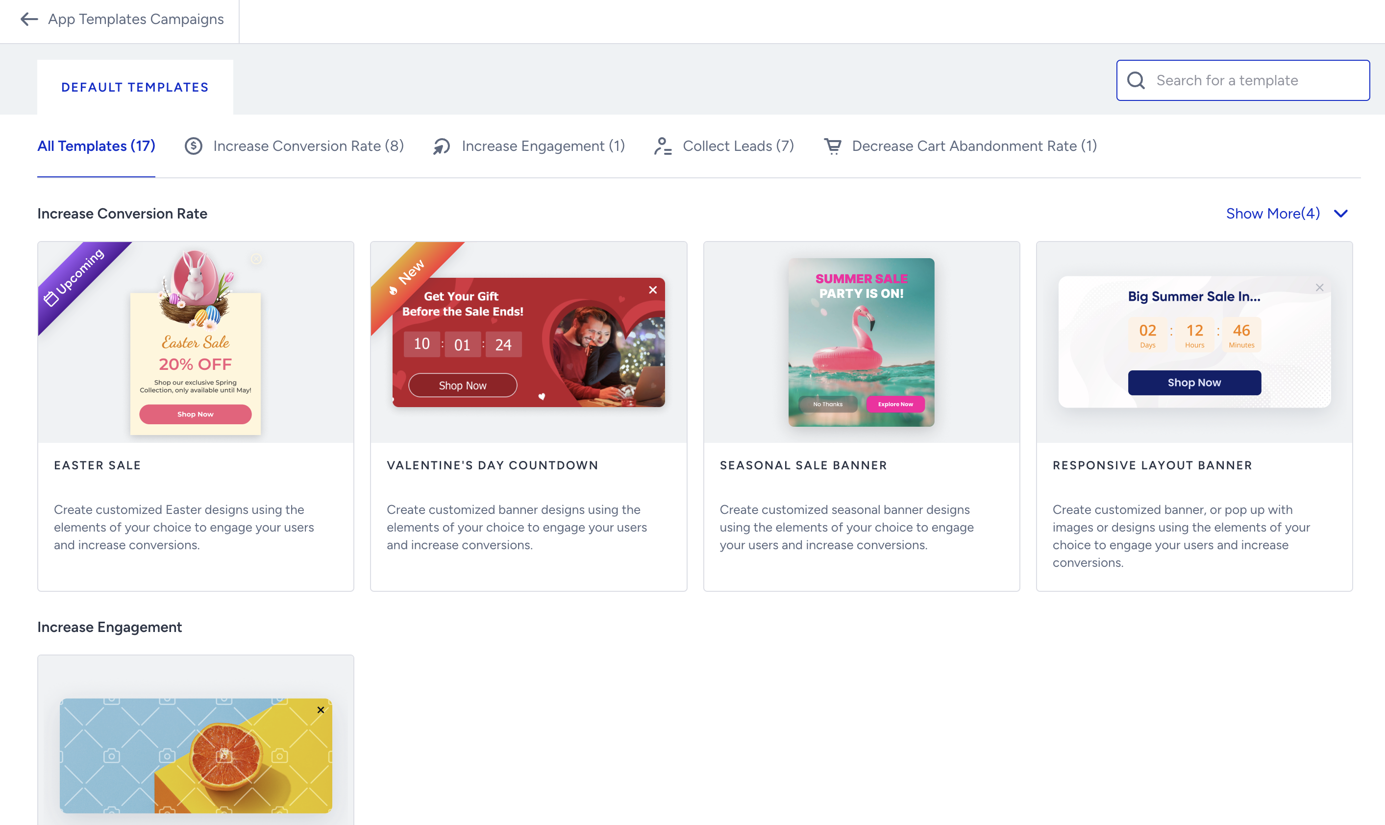 App Template From Push