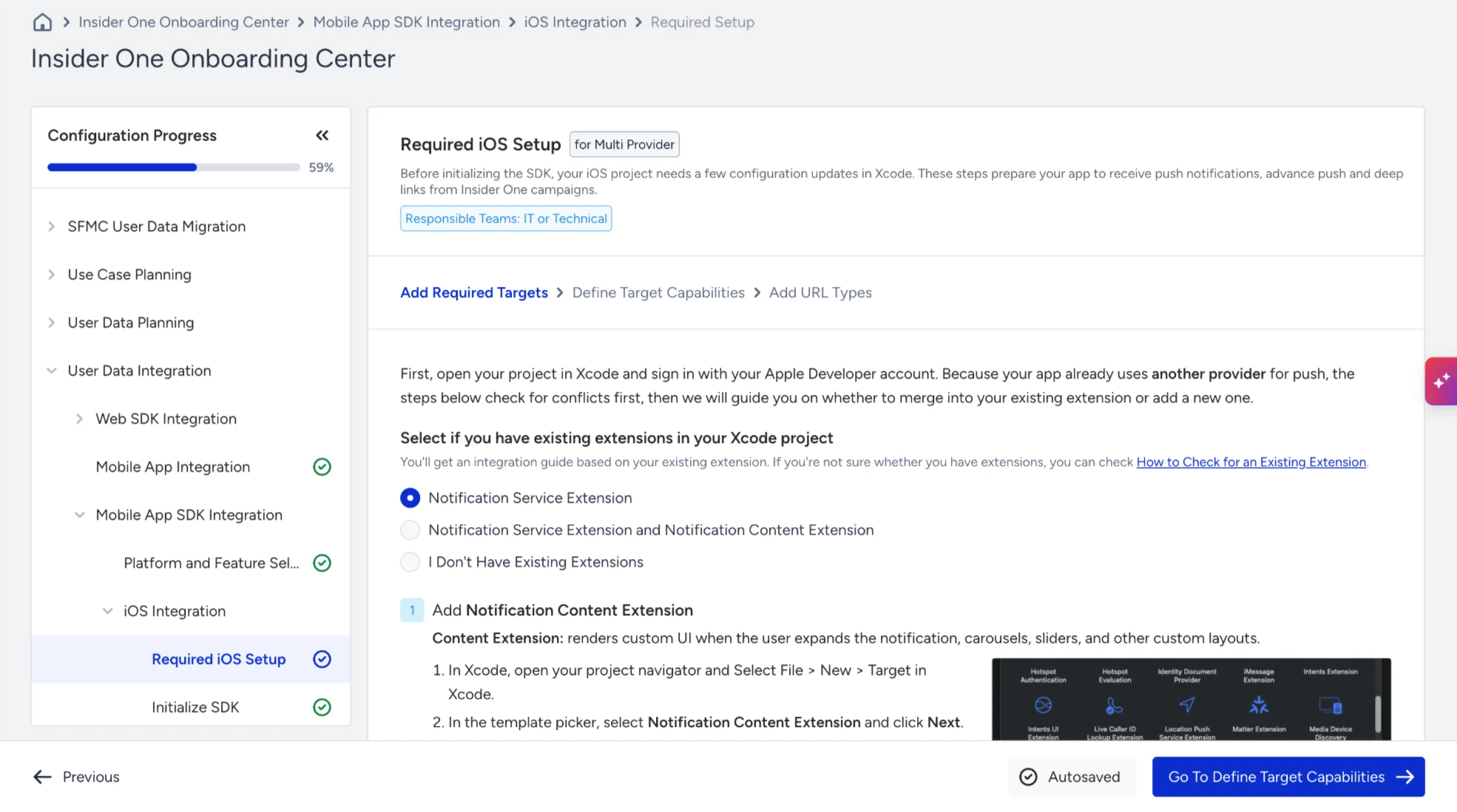 Required iOS Setup step in Mobile App SDK Integration