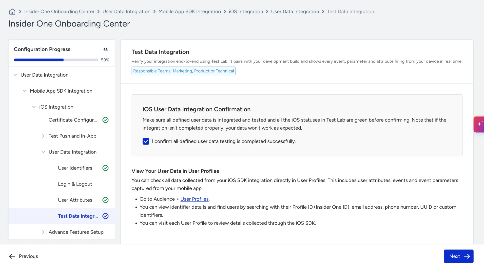 Test Lab step in Mobile App SDK Integration