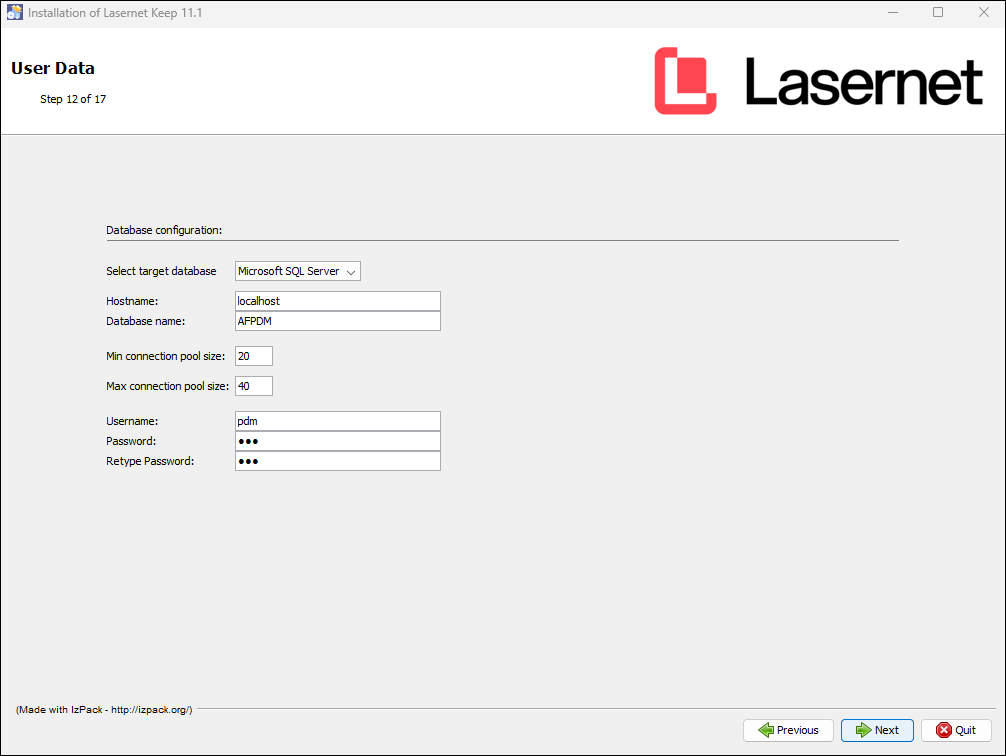 Keep installation step 12