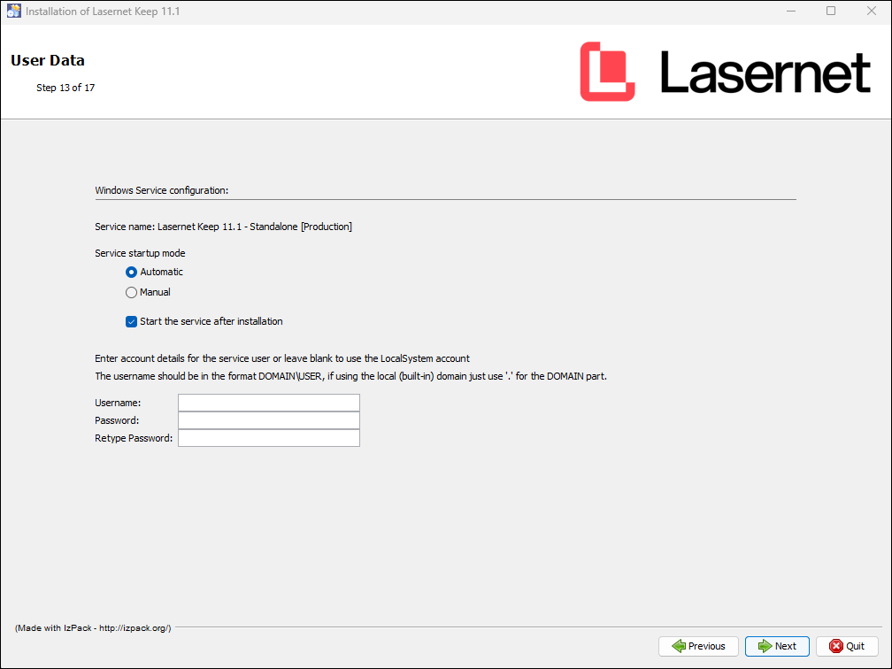 Keep installation step 13
