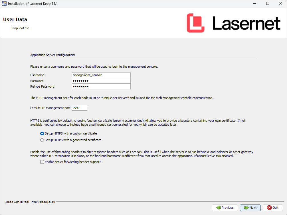 Keep installation step 7