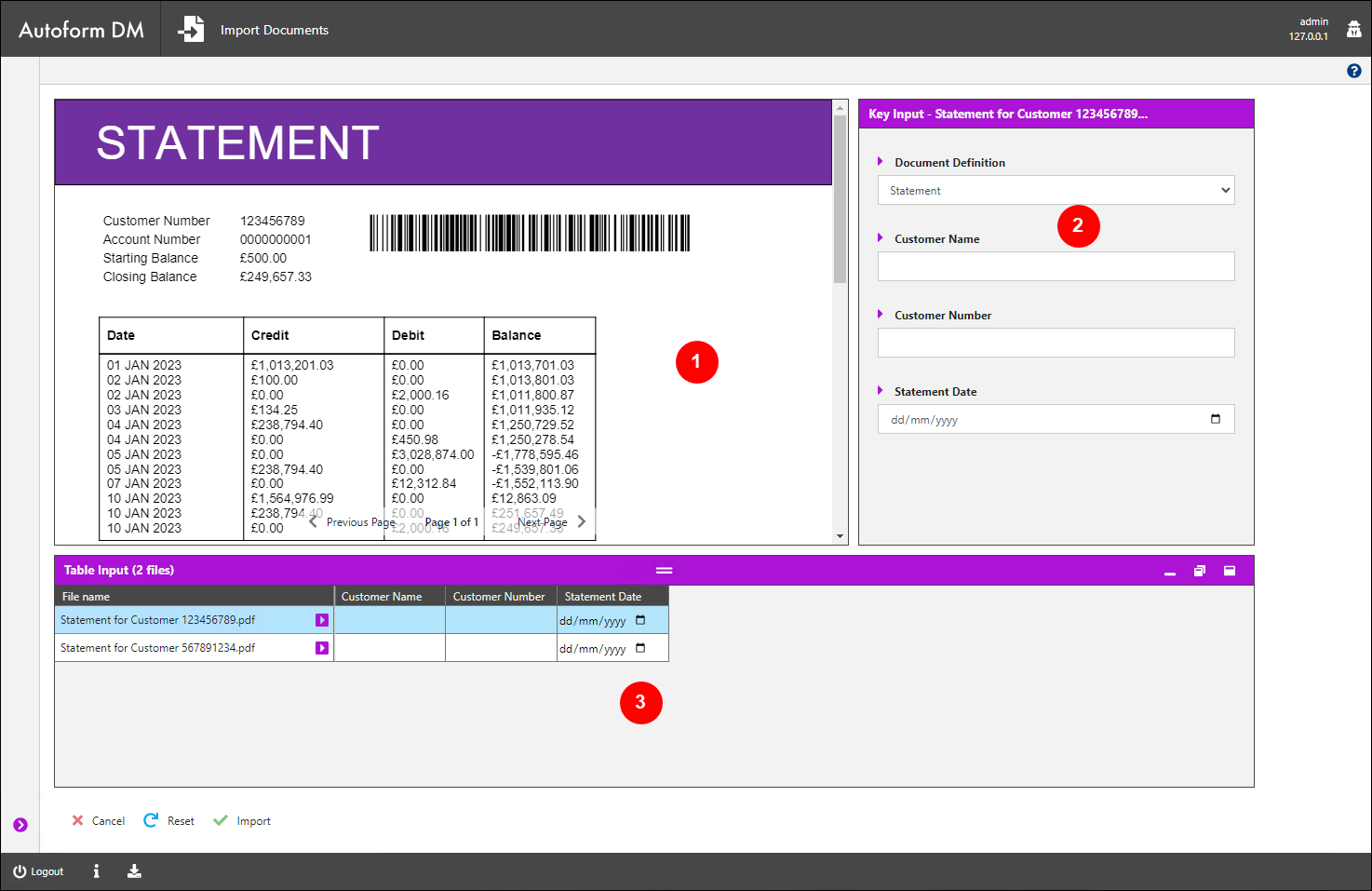 Use a Document Import Application