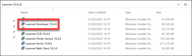 Install Lasernet Developer Locally Formpipe-Hosted Customers