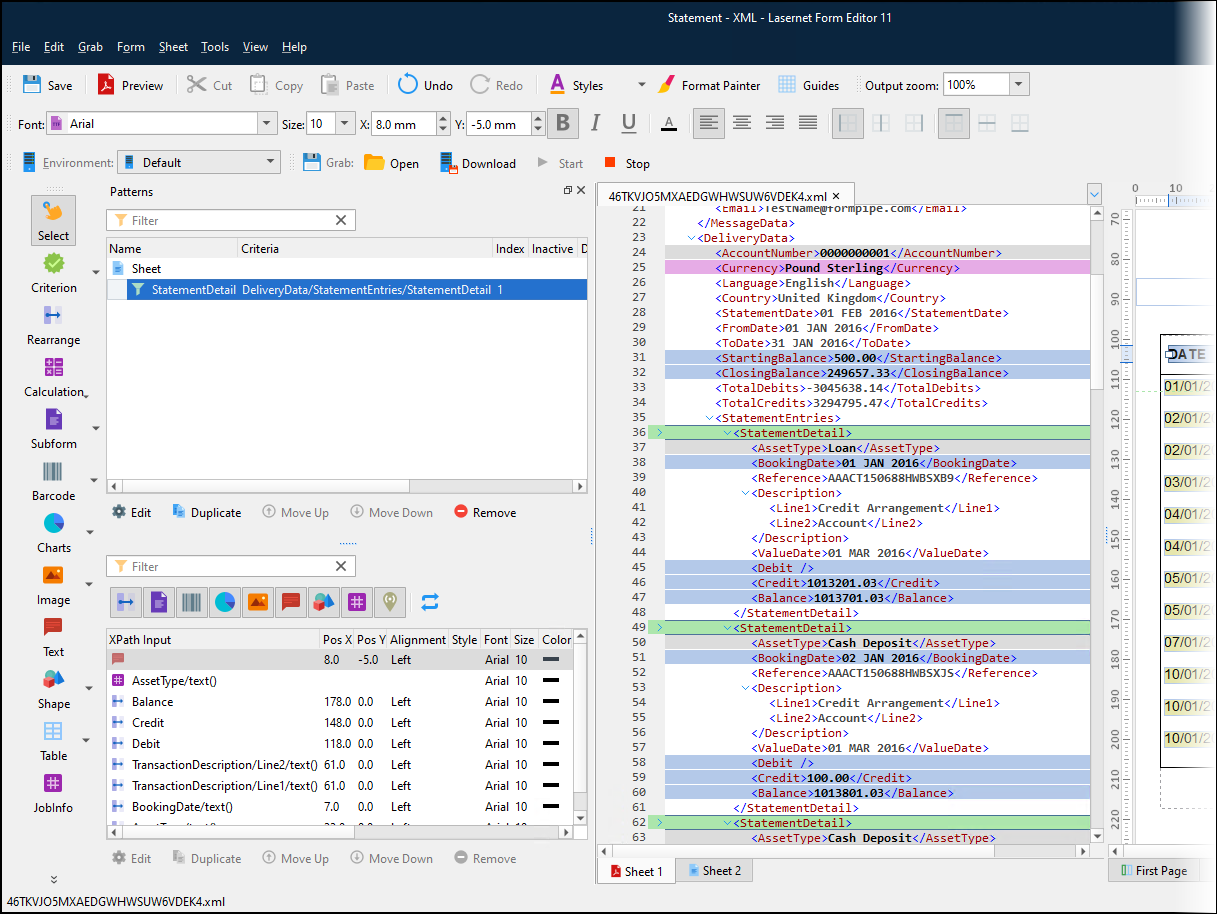 Json Tag Replace XML and JSON Tag References Within Patterns and Rearranges