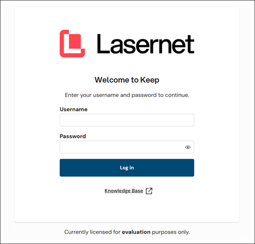 Log in page for all users.