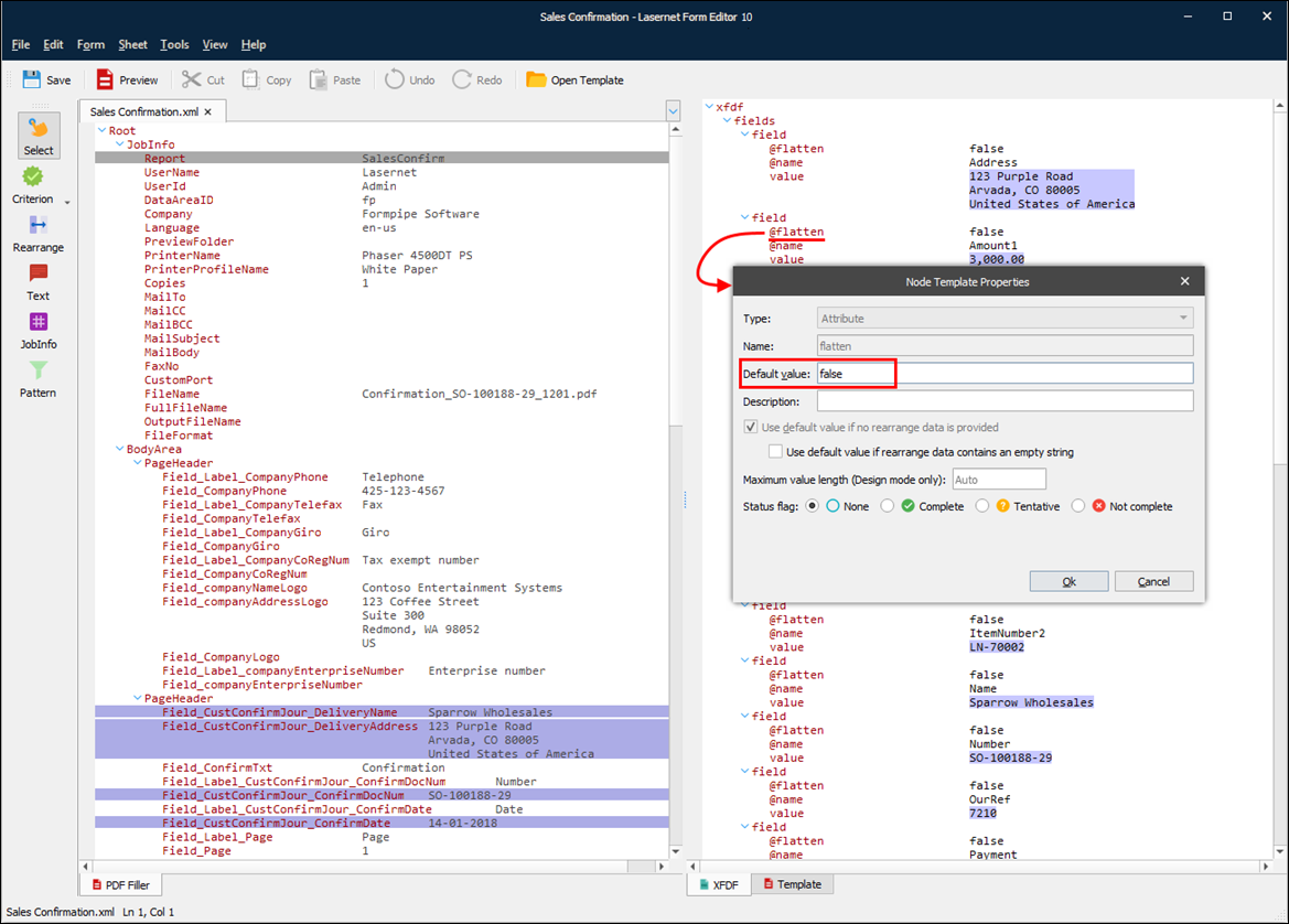 Output Form.pdf Configure PDF Form (Filled) Output
