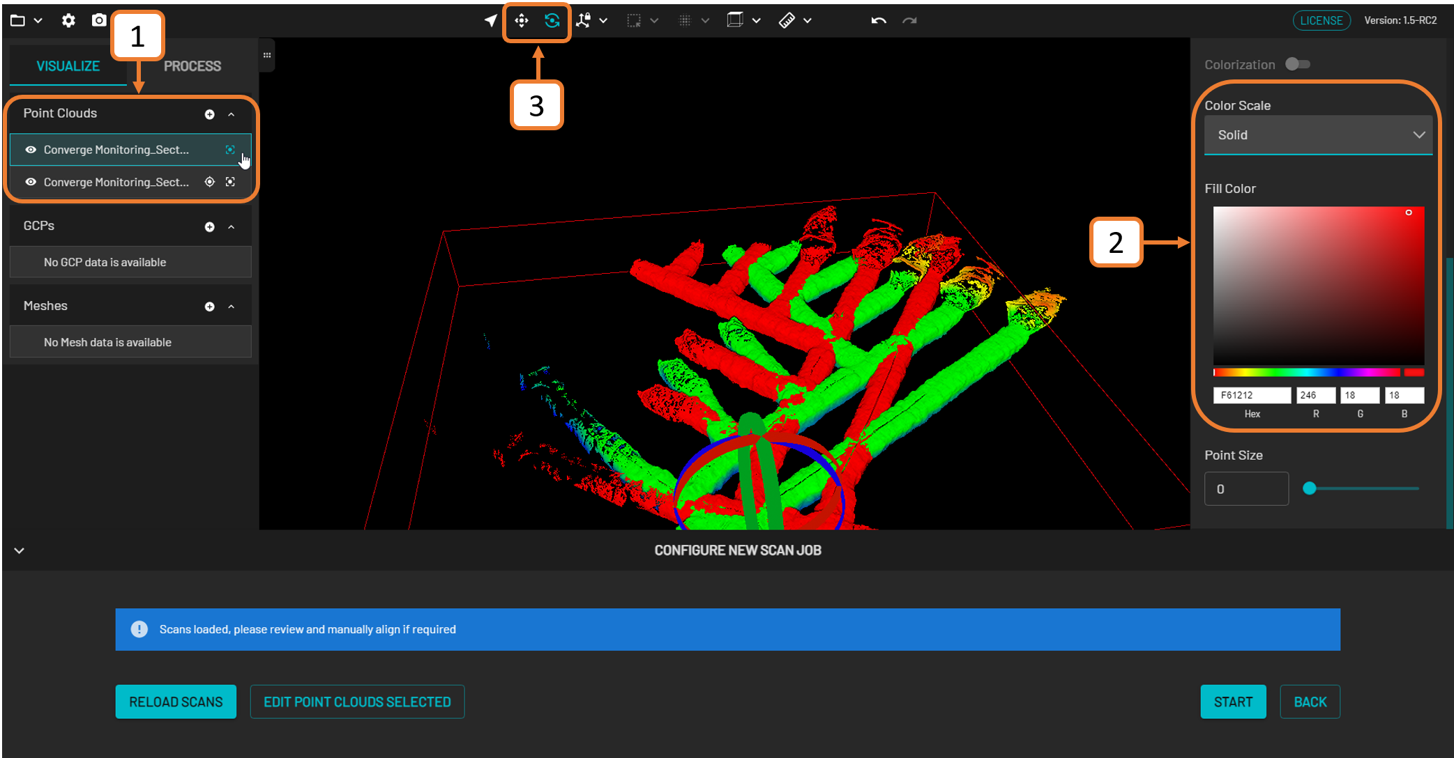 How to Process Scans for Convergence Monitoring