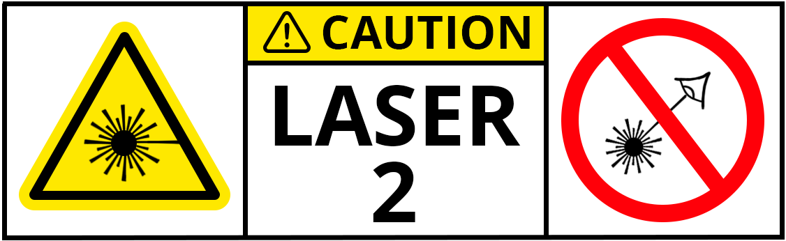 Image: Class 2 Laser warning sticker