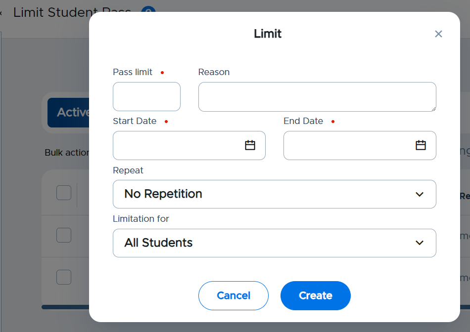Limit Student Pass - Securly Learn
