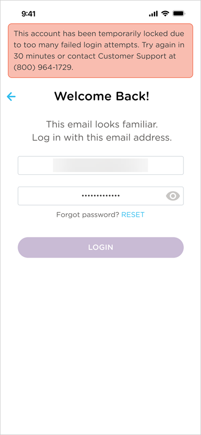 staff account lockout temporary app