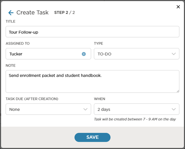 create task