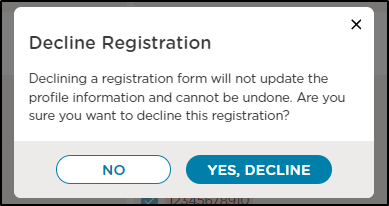 Reviewing Registrations