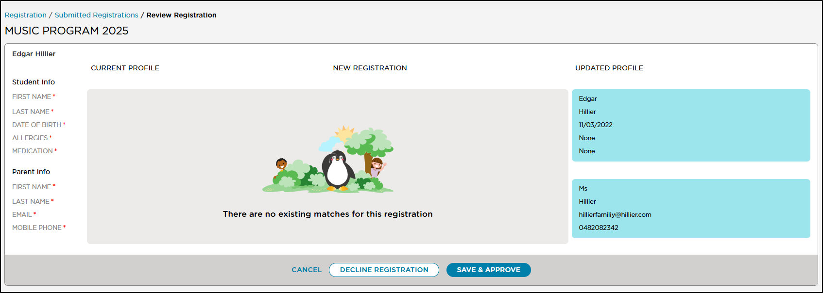 Student Registration Form