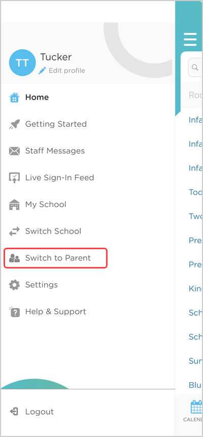 staff switch to parent child care mobile app