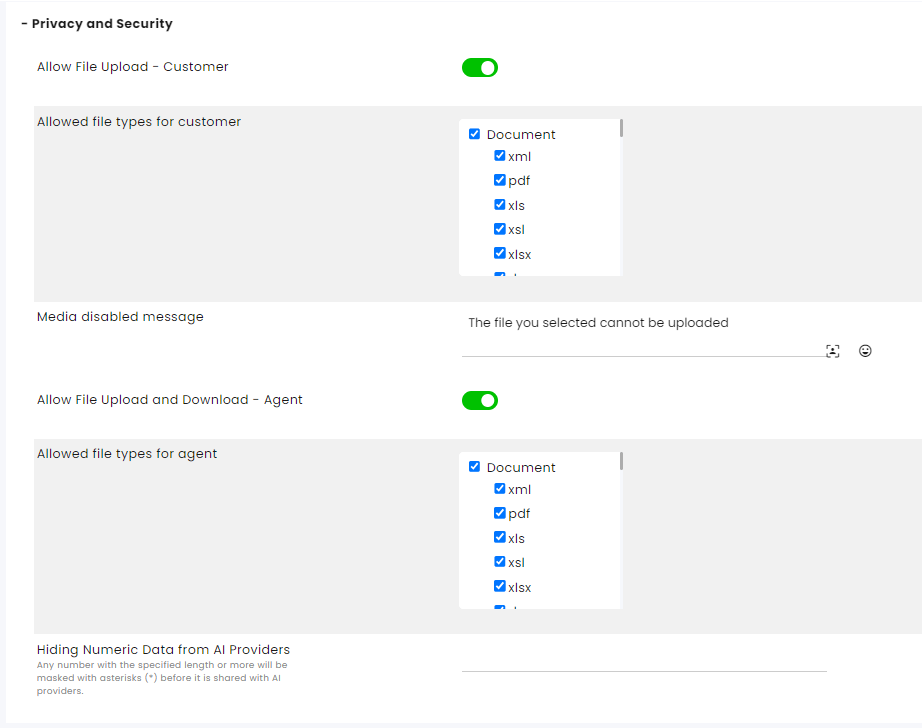 Messenger channel settings- Privacy and Security.png